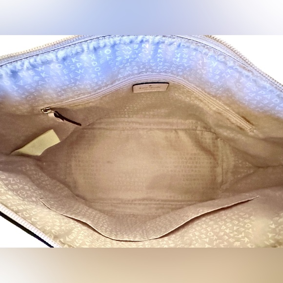 Kate Spade Haven Lane Hani Plum Dawn Glitter Polka Dots Tote - Picture 5 of 10